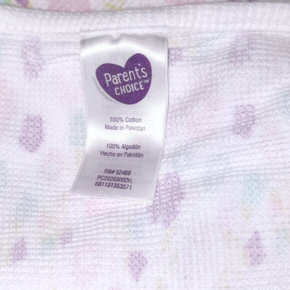 Parents Choice Floral Thermal Waffle Weave Security Lovey Blanket 26"X27" - Picture 4 of 4